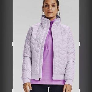 Under Armour Women's Cold Gear Reactor Light Purple Quilted Puffer Jacket NWT
